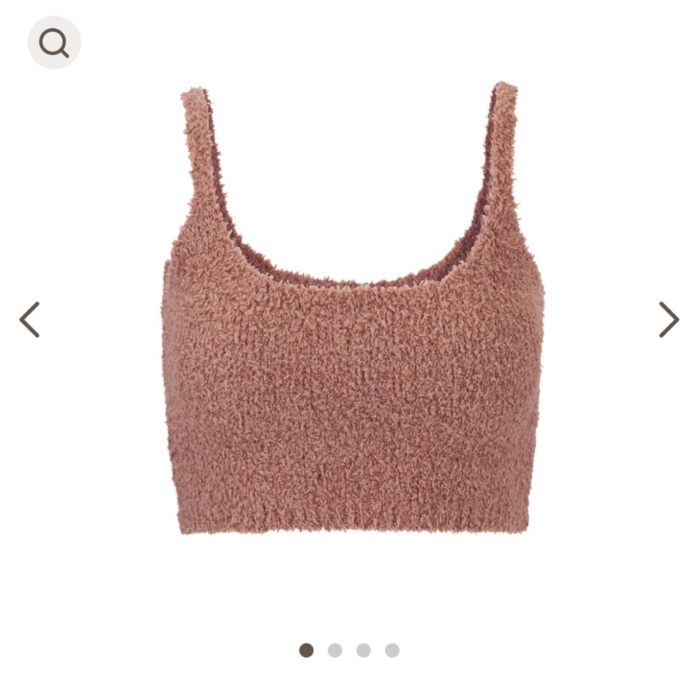 SKIMS Rose Clay Cozy Knit Bralette L/XL